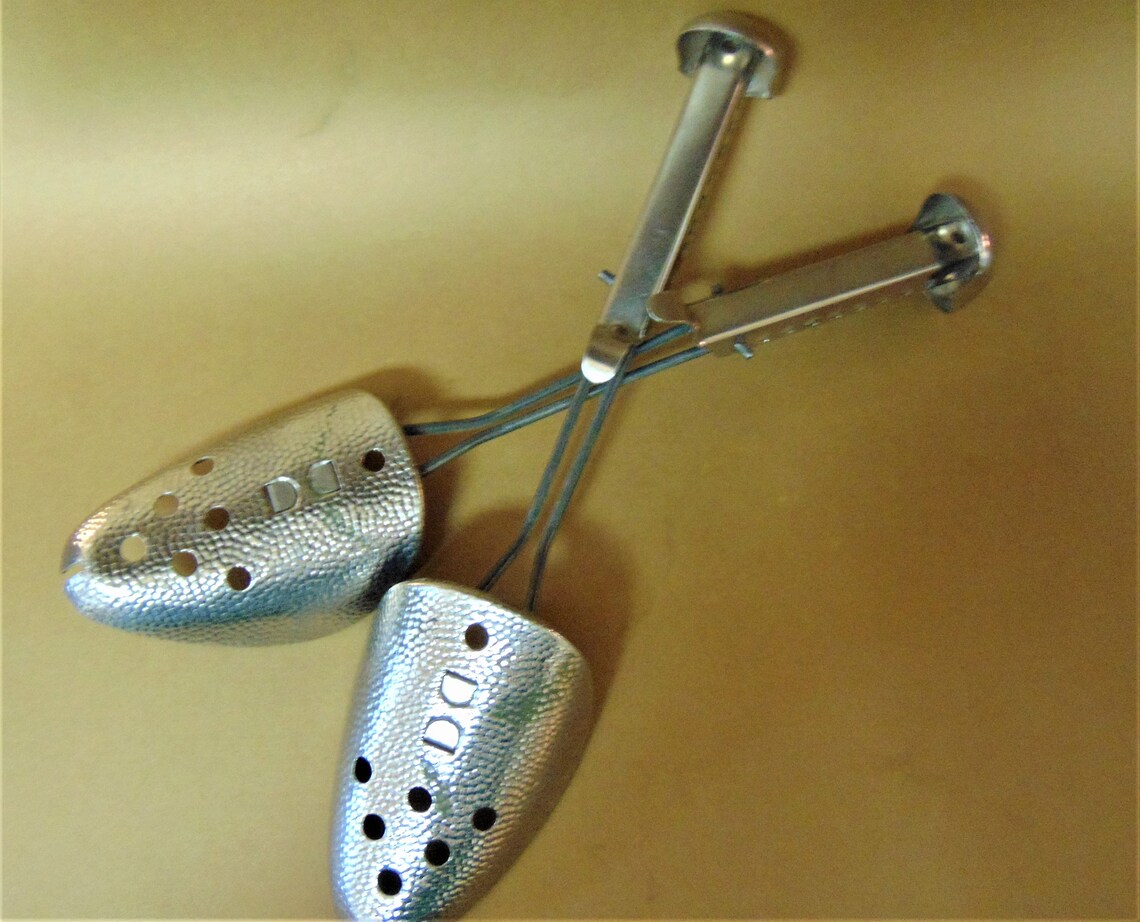 Pair of Vintage Metal Shoe/ Boot Stretcher Shoe forms Shoe Etsy