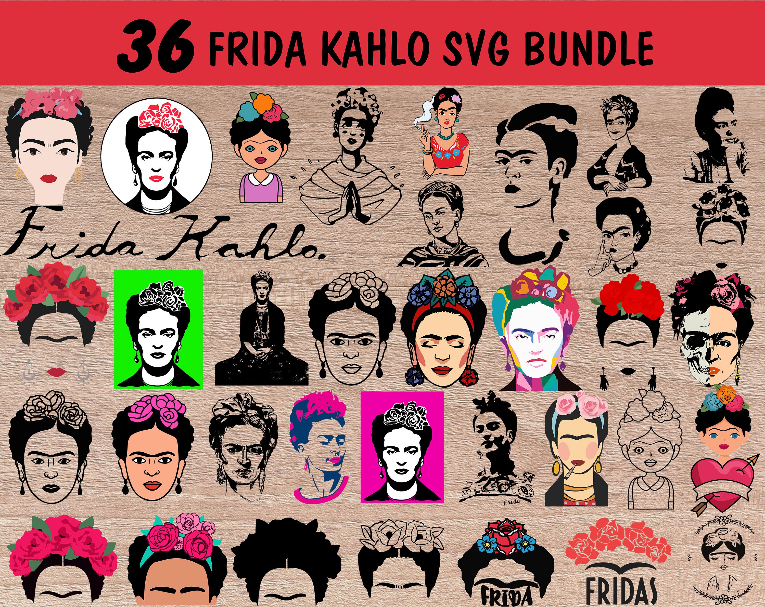 Free Free Baby Frida Kahlo Svg 366 SVG PNG EPS DXF File