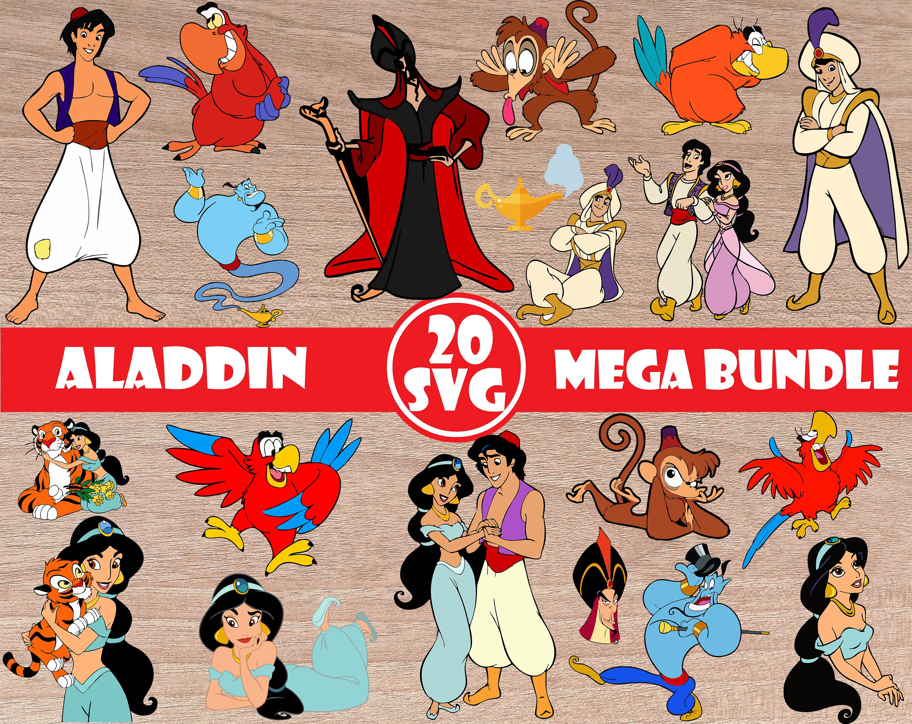 Aladdin svg bundle Aladdin svg png dxf Aladdin svg files | Etsy