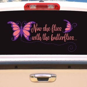 Now She Flies With the Butterflies Svg Pngdxf Sv3pdf | Etsy