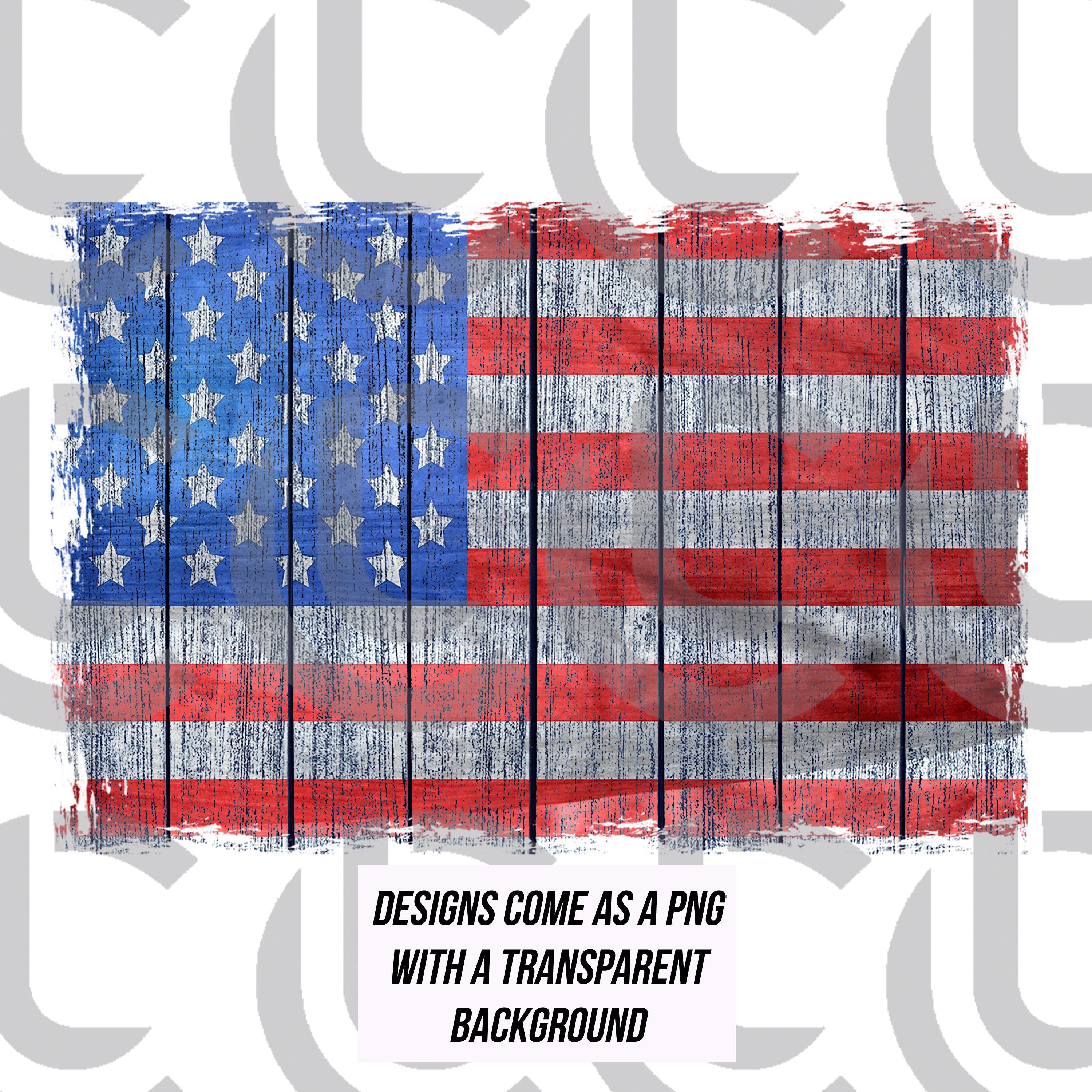 Grunge American Flag Sublimation Background PNG File Digital Download