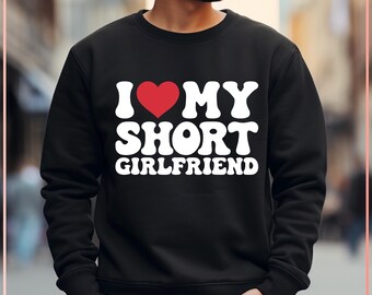 Funny Valentine's Day I Love My Short Girlfriend SVG PNG | Cute Relationship Gift | Valentine's Day Shirt | Boyfriend Gift | Couples Design