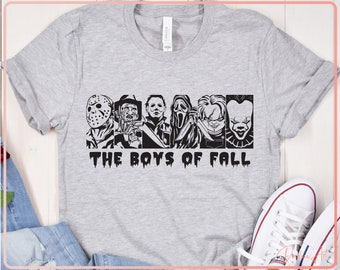 Funny Halloween Shirt SVG PNG, The Boys Of Fall Svg, Halloween Horror Svg, Spooky Season Svg, Printable, Cut File for Cricut, Silhouette