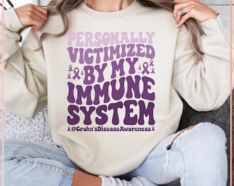 Funny Autoimmune SVG: Victimized by My Immune System (Digital File)