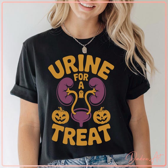 Funny Halloween Urine for a Treat SVG PNG | Kidney Urology Ghost Pumpkins Sublimation | Medical Halloween Cut File for Cricut & Silhouette