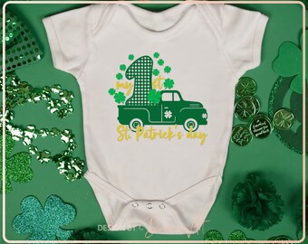Cute St. Patrick's Day Shirt for Kid, My 1st St Patrick's Day SVG PNG, Funny St Patricks Day Shirt svg, Cut File For Cricut, Silhouette