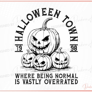 Halloween Town University SVG PNG, Halloween Shirt Svg, Halloween Pumpkin Svg, Spooky Season Svg, Printable, Cut File for Cricut, Silhouette
