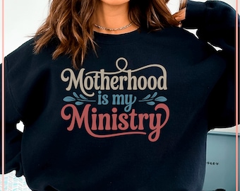 La maternità è il mio ministero SVG PNG / File di taglio per mamme cristiane / Citazione sulla fede della mamma / Vita religiosa della mamma SVG / Clipart di mamma ispiratrice