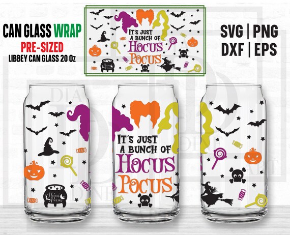 Hocus Pocus Glass Can Cups