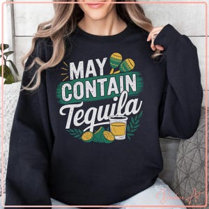 May Contain Tequila SVG PNG | Cinco de Mayo Sublimation Design | Funny Margarita Clipart | Fiesta Party Shirt | Mexican Celebration SVG
