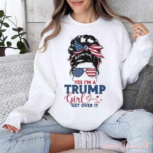 Eleição engraçada, sou Trump Girl SVG PNG, Trump Lady Svg, camisa feminina republicana da eleição 2024, camisa Trump Svg, arquivo de corte digital para Cricut