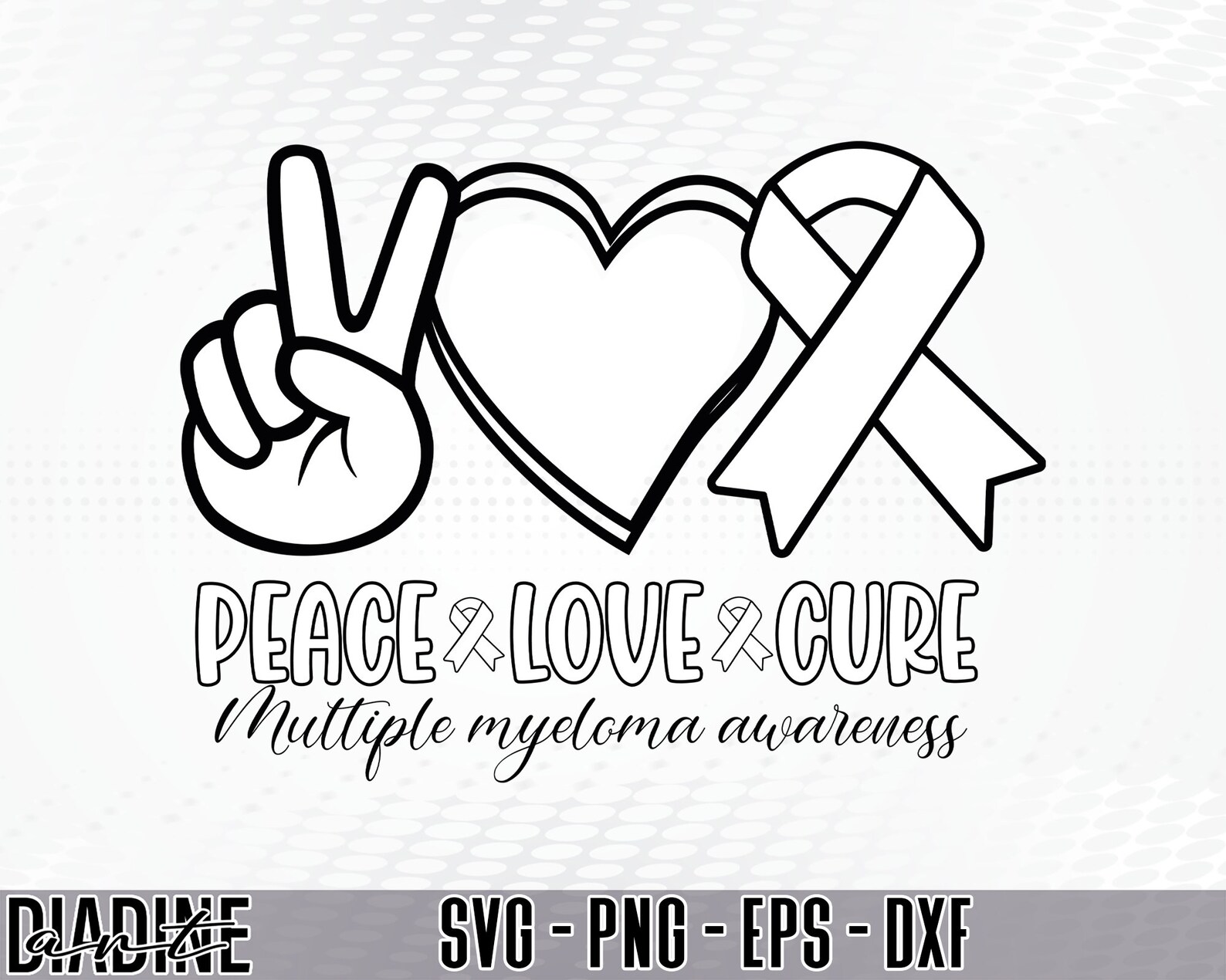 Free Free 191 Peace Love Cure Svg Free SVG PNG EPS DXF File