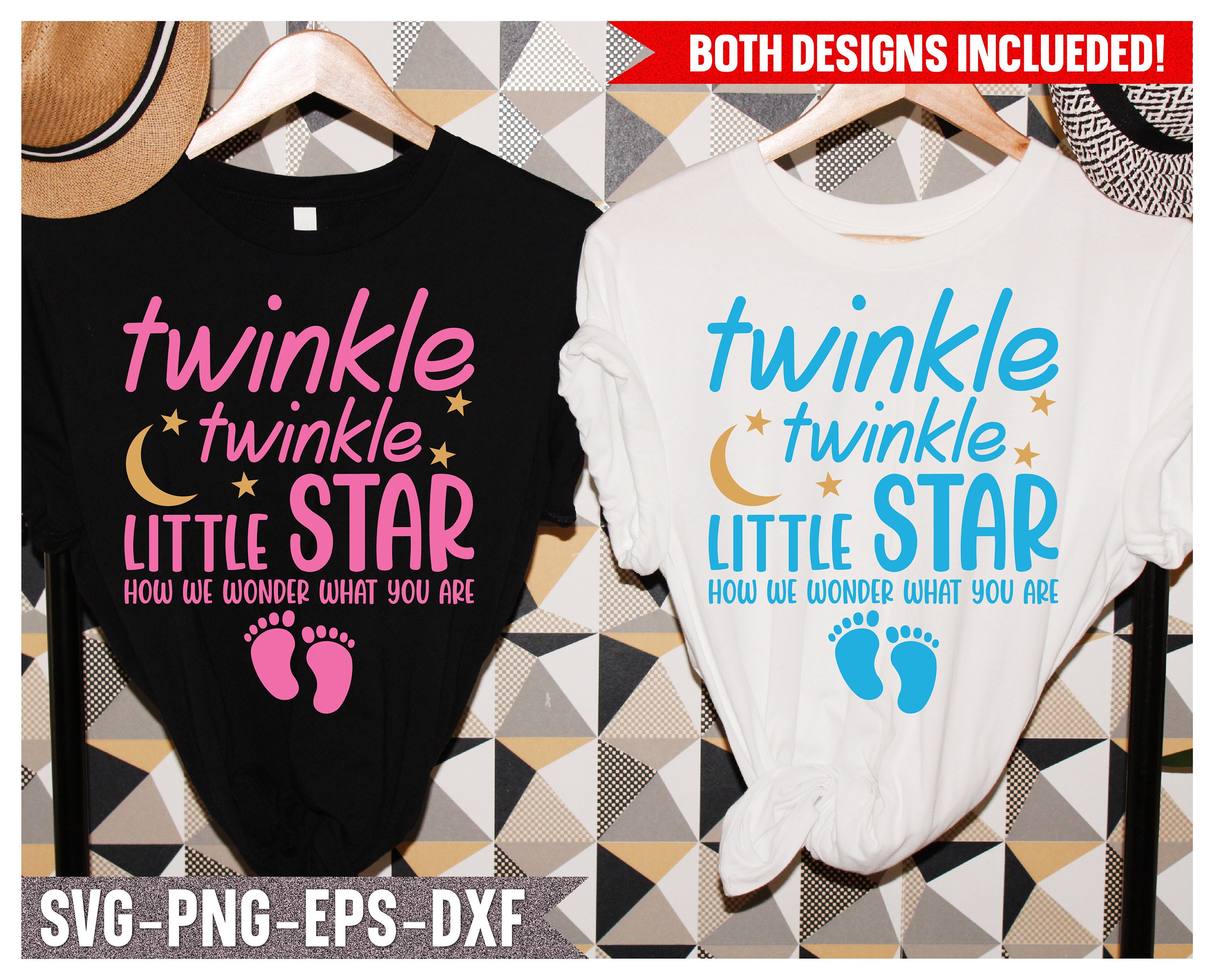 Funny Gender Reveal Shirt Svg Twinkle Twinkle Little Star Etsy