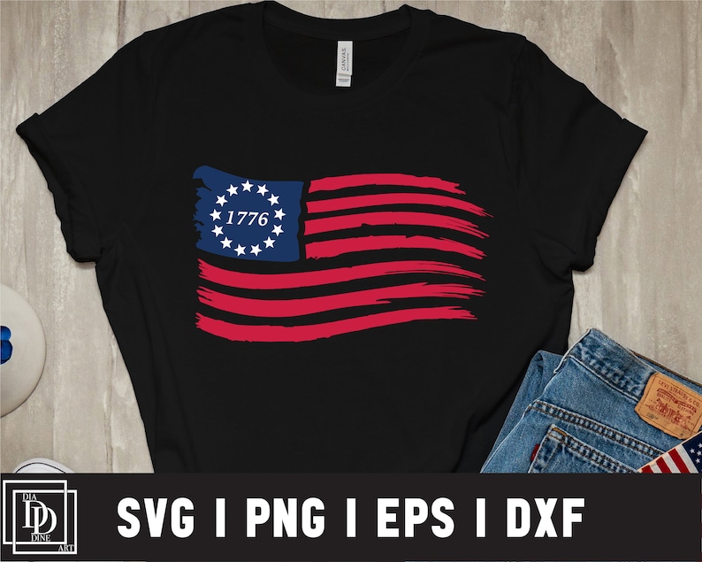 1776 självständighetsdagen Svg, 13 stjärnor amerikansk flagga Svg, Union 13 stjärnor, Betsy Ross Svg, 13 stjärnor Svg, digital fil, fil för Cricut, silhuett bild 2