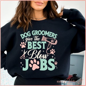 Chemise de toiletteur chien drôle SVG PNG, sèche-cheveux pour animaux de compagnie et ciseaux Svg, toilettage humour Png, Svg de salon pour animaux de compagnie, imprimable, fichier de coupe pour Cricut
