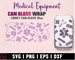 Medical Equipment Can Glass 16oz Wrap SVG, Medical Tools DIY Wrap For Libbey Can Shaped Glass, Nurse Life SVG, File For Cricut, Silhouette 