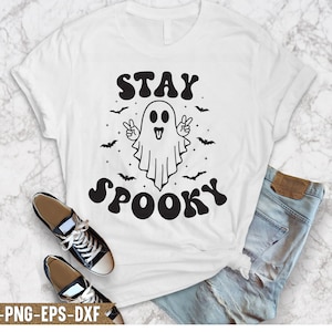 Stay Spooky Svg - Spooky Season Svg - Halloween Clipart - Svg For Shirt - Halloween svg, png, eps, dxf - Cut File for Cricut, Silhouette