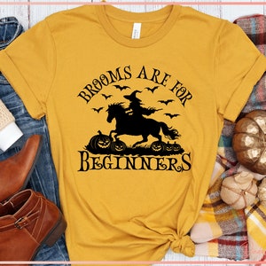 Brooms Are For Beginners SVG PNG, Funny Halloween Horses Witch svg, Horse Lovers svg, Printable, Cut File for Cricut, Silhouette