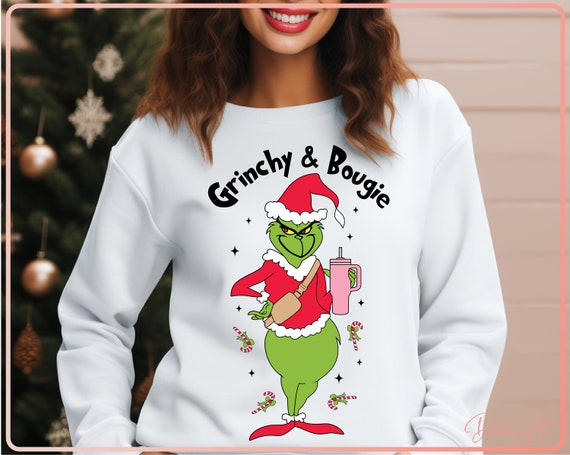 Mean Green Guy Christmas Stanley Tumbler,Grinchy And Bougie