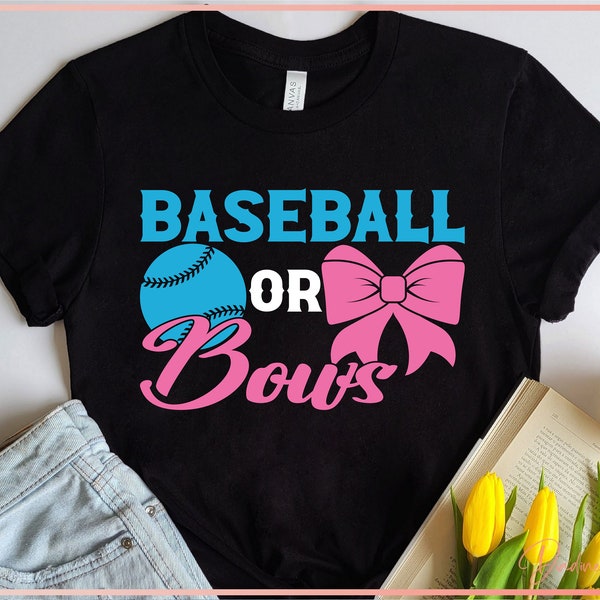 Baseball or Bows SVG PNG, Pink or Blue Svg, Funny Baby Gender Reveal Svg, Keeper Of The Gender Svg, Printable, Cricut, Silhouette File