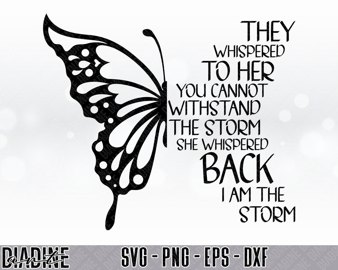 They Whispered To Her You Cannot Withstand The Storm She Etsy