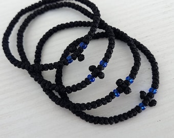 Greek Komboskini, Greek Orthodox Prayer Bracelet, Spiritual Prayer Rope, Christian Cross Bracelet, Mantra Bracelet, Komboskinia, Chotki