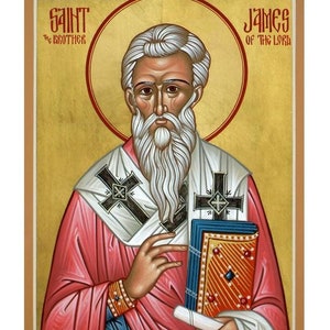 Saint James Brother of the Lord, St James the Bishop of Jerusalem, Popular Saints, Orthodox Icon, Christian Icon, Roman Catholic Gift