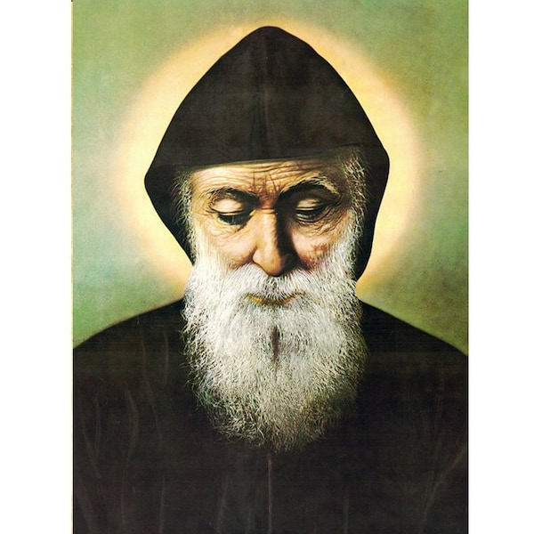 Saint Charbel Makhlouf Catholic Icon, Saint Sharbel, Saint Charbel of Lebanon, Mar Charbel Makhlouf, Lebanese Saints, Roman Catholic Monks