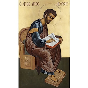 Saint Luke the Evangelist, Saint Luke the Apostle, Apostle Luke icon, Luke the Apostle, Patron Saint of Artists