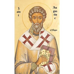Augustine von Hippo, Ikone der Heiligen Augustine, Westchristenheit, Katholische Ikonen, Heilige der lateinischen Kirche