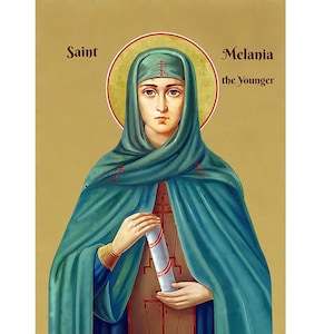 Saint Melania the Younger, Orthodox Icon Saint Melania the Nun, Sainte Melanie, Santa Melania Prayer Icon, Melania la Joven