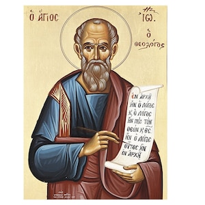 Saint John Evangelist Orthodox icon, Saint John the Theologian icon, Apostle and Evangelist St John, Saint John the Divine, St John Icon