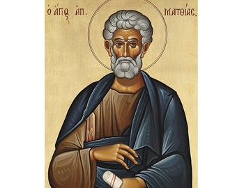 Saint Mattias the Apostle, Orthodox Icon St Mattias, Twelve Apostles of Jesus, Religious Gift Men