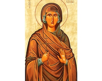 Saint Eugenia of Rome, Orthodox icon, Golden Legend Eugenia, Women Saints, Prayer Corner Art