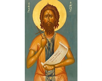 Saint Alexios Handmade Orthodox icon, St Alexius Man of God, Religious wall decor