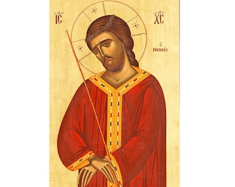 Christ the Bridegroom Greek Orthodox Icon, Jesus O Nymphios, Prayer Corner Icon, Religious gift