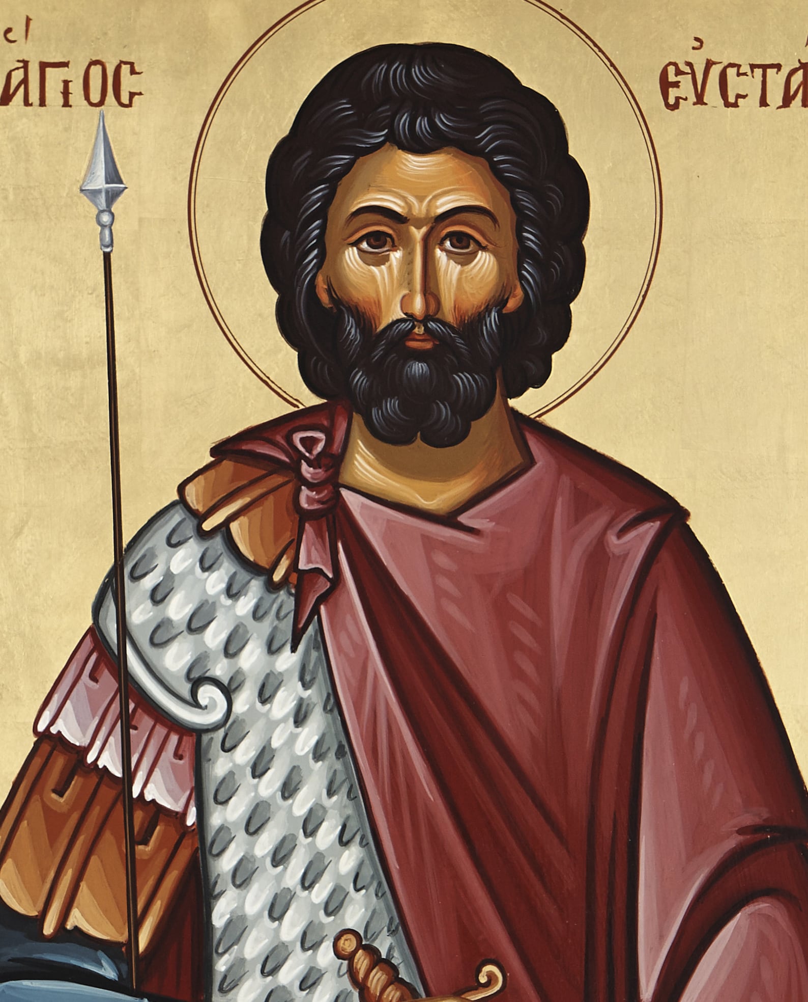 Saint Eustace the Roman St Eustace Icon St Eustace of Rome Etsy