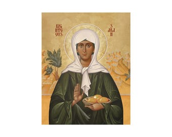 Saint Sarah Religious icon, The Righteous St Sarah Orthodox art