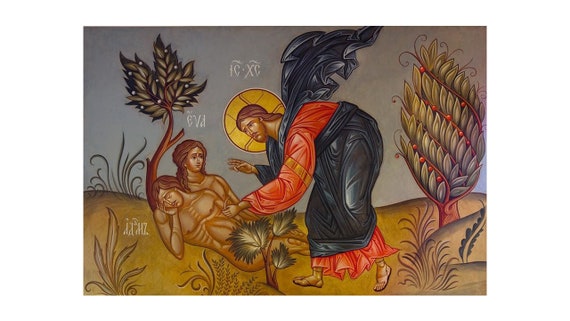 The Creation of Adam and Eve Biblical Story of Adam and Eve - Etsy