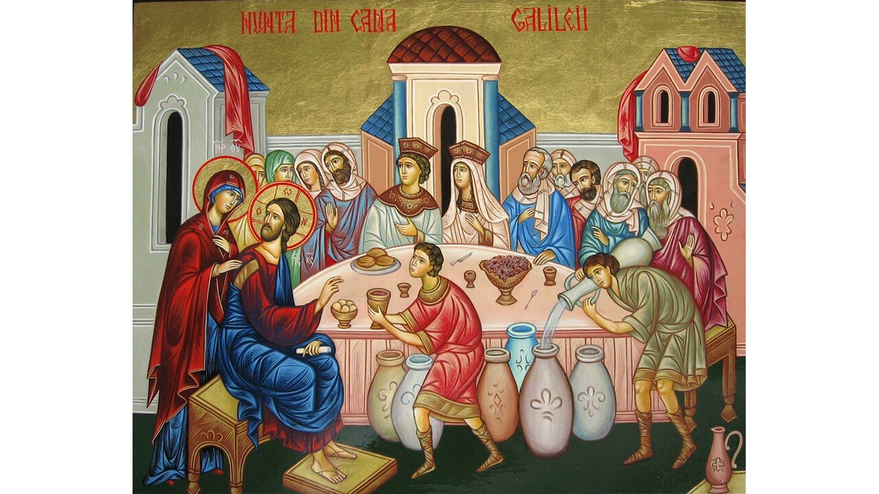 The Wedding at Cana Icon Orthodox Icon Jesus at Cana Wedding - Etsy