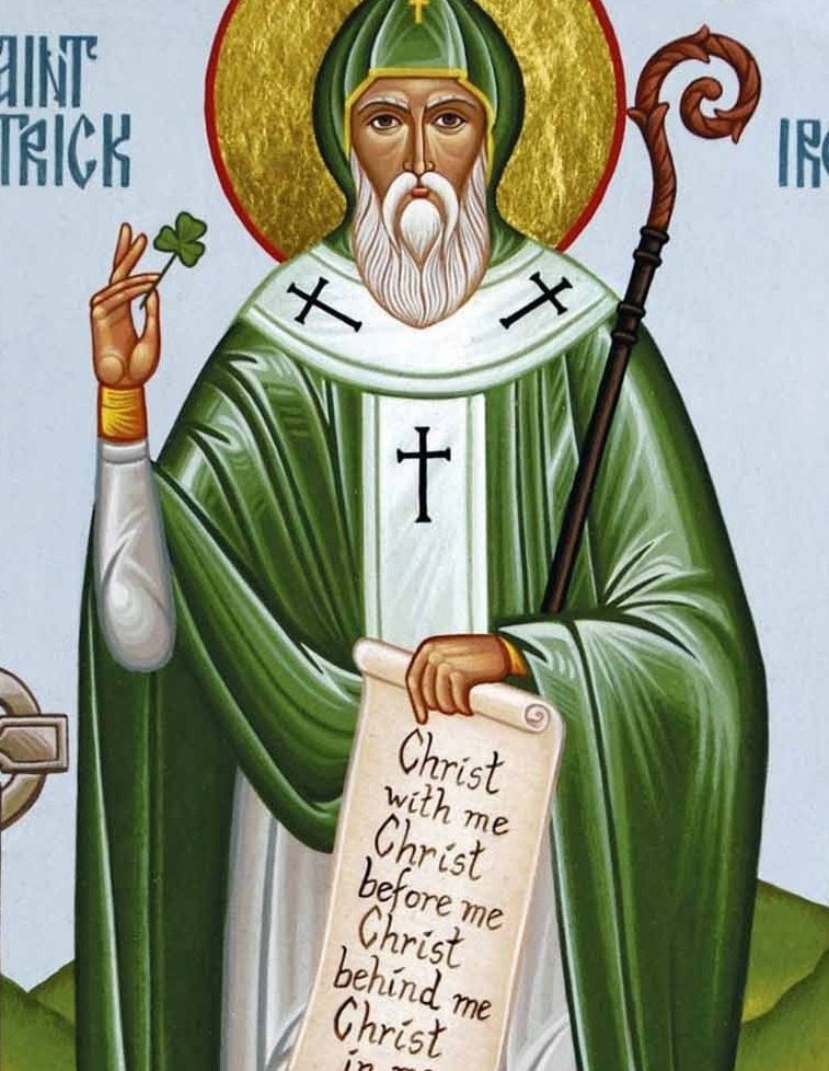 Icon Patrik St Patrick of Ireland Icon, Catholic Wood Art, Patron Saint - Etsy