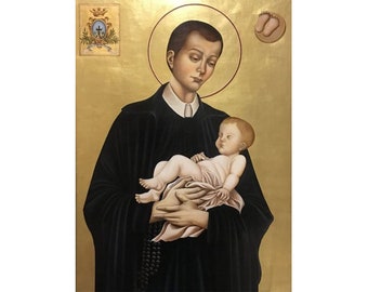 Saint Gerard Saint of Fertility, St Gerard Majella icon, Saint of Expectant Mothers, Catholic Icons, Catholic Gifts, Catholic Mom Gift