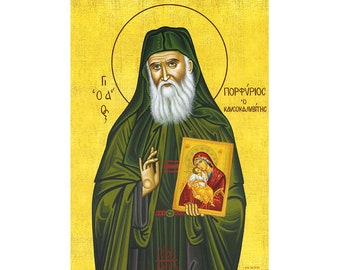 Icono de San Porfirio, Obra de Oración Ortodoxa, San Porfirio Bairaktaris, Iconografía de la Iglesia