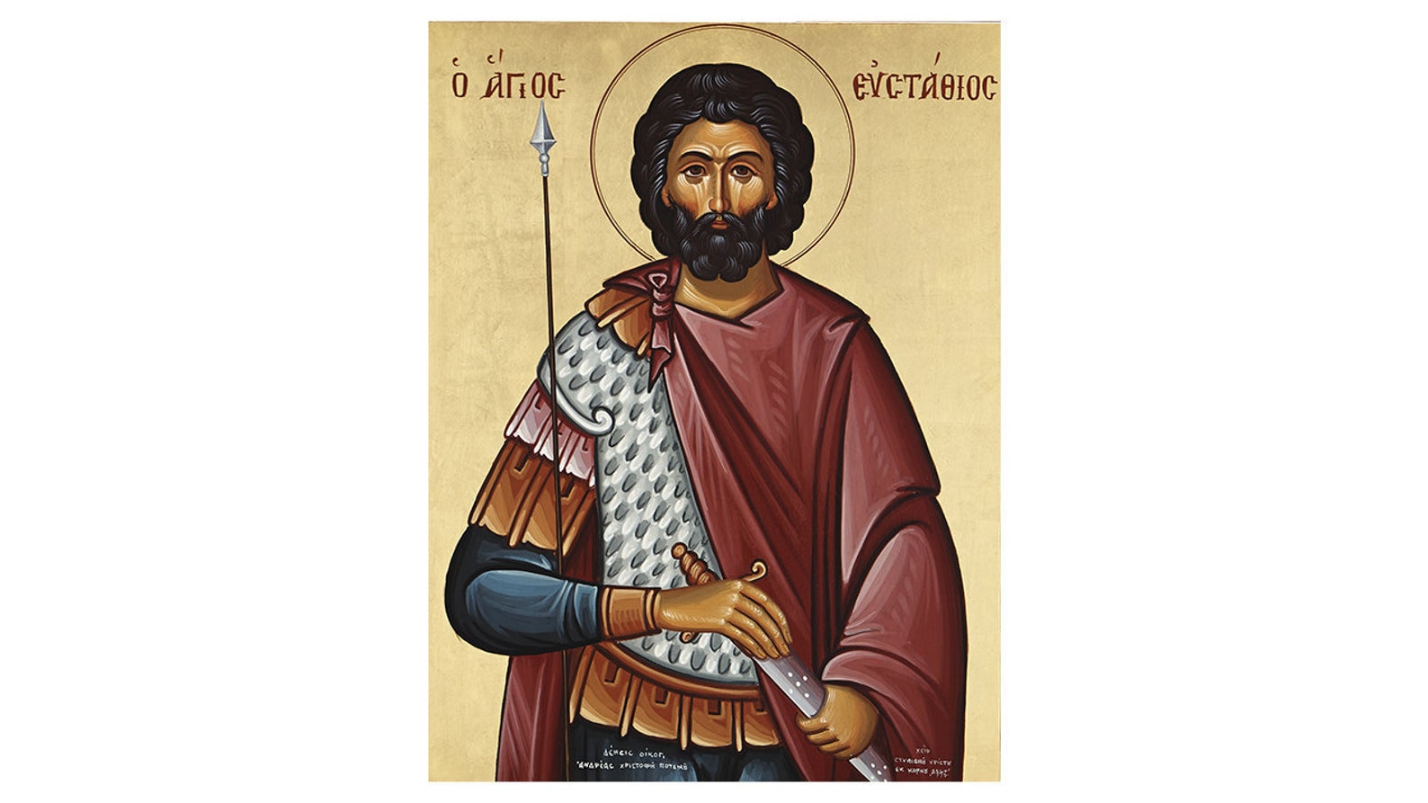 Saint Eustace the Roman St Eustace Icon St Eustace of Rome Etsy