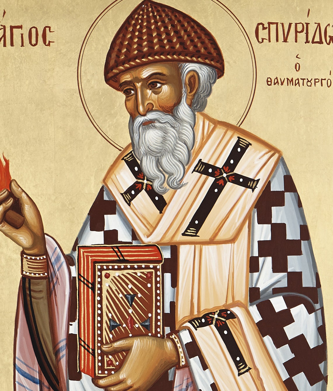 Saint Spyridon Orthodox Icon St Spyridon of Corfu Saint of | Etsy 