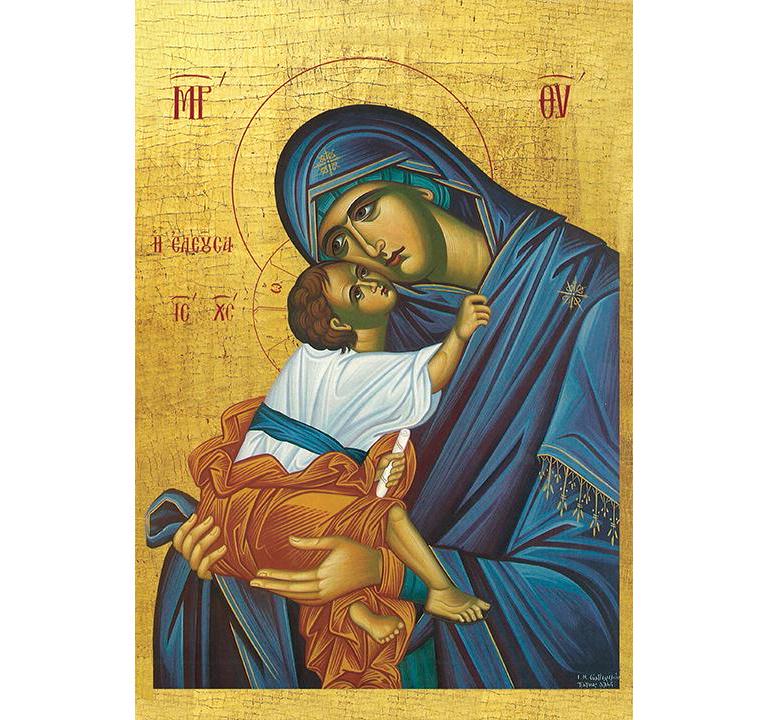 Panagia Eleousa, the Sweet Kiss Icon, Blessed Virgin Mary Sweet Kissing ...
