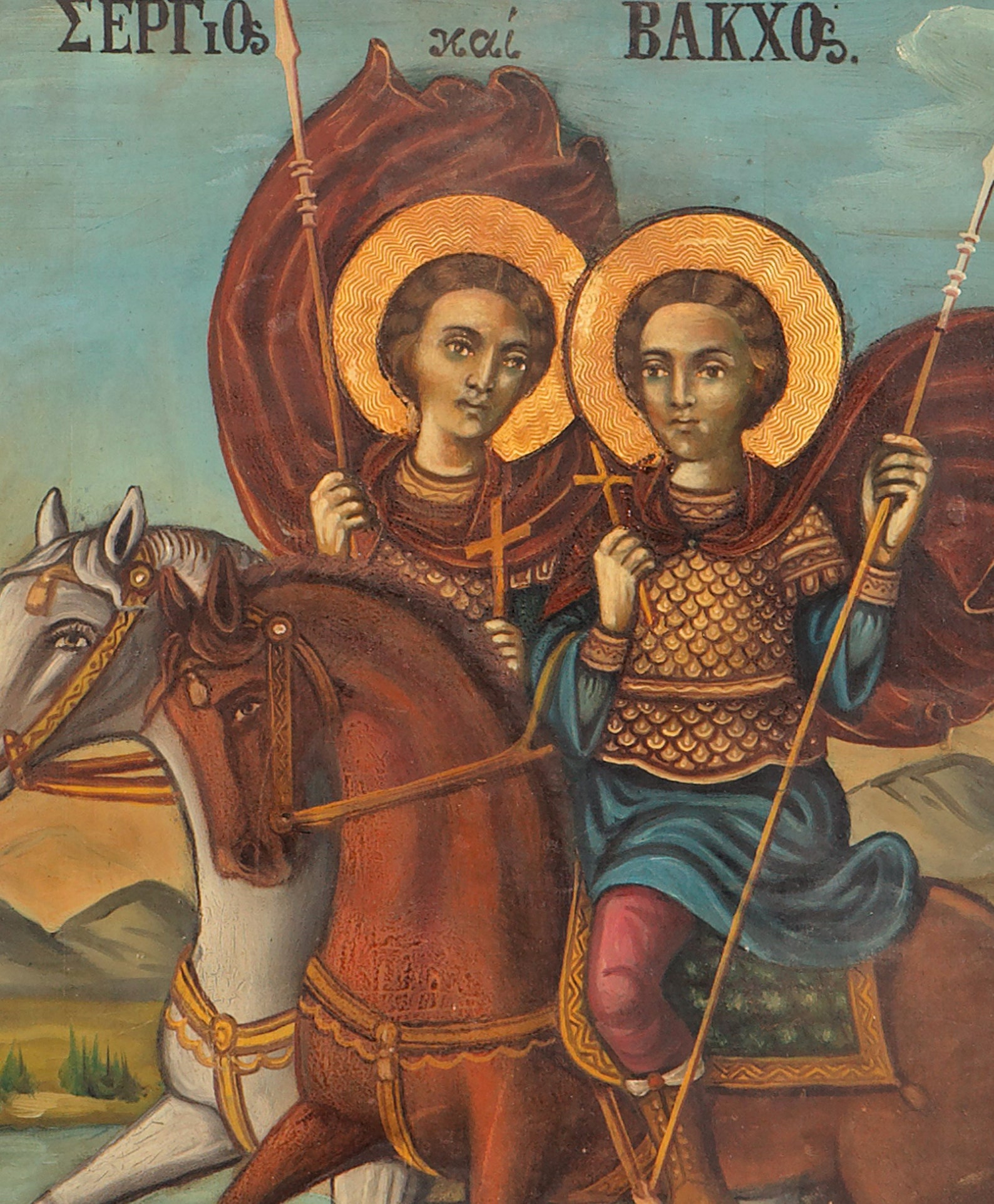 Saints Sergius & Bacchus Icon Martyrs Saints Sergius and Etsy