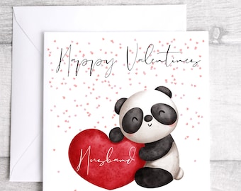 Valentine's Card for Husband, Boyfriend, Fiancé, Cute Valentine's Day Card for Husband, Boyfriend, Fiancé