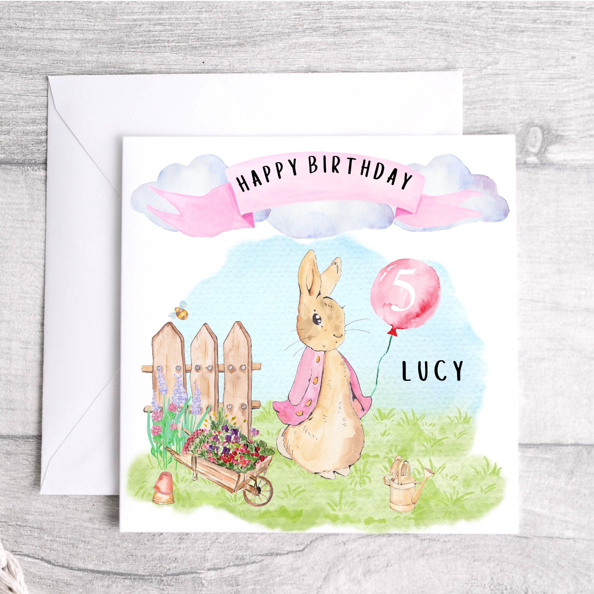 Personalised Peter Rabbit Birthday Card Peter Rabbit or - Etsy UK