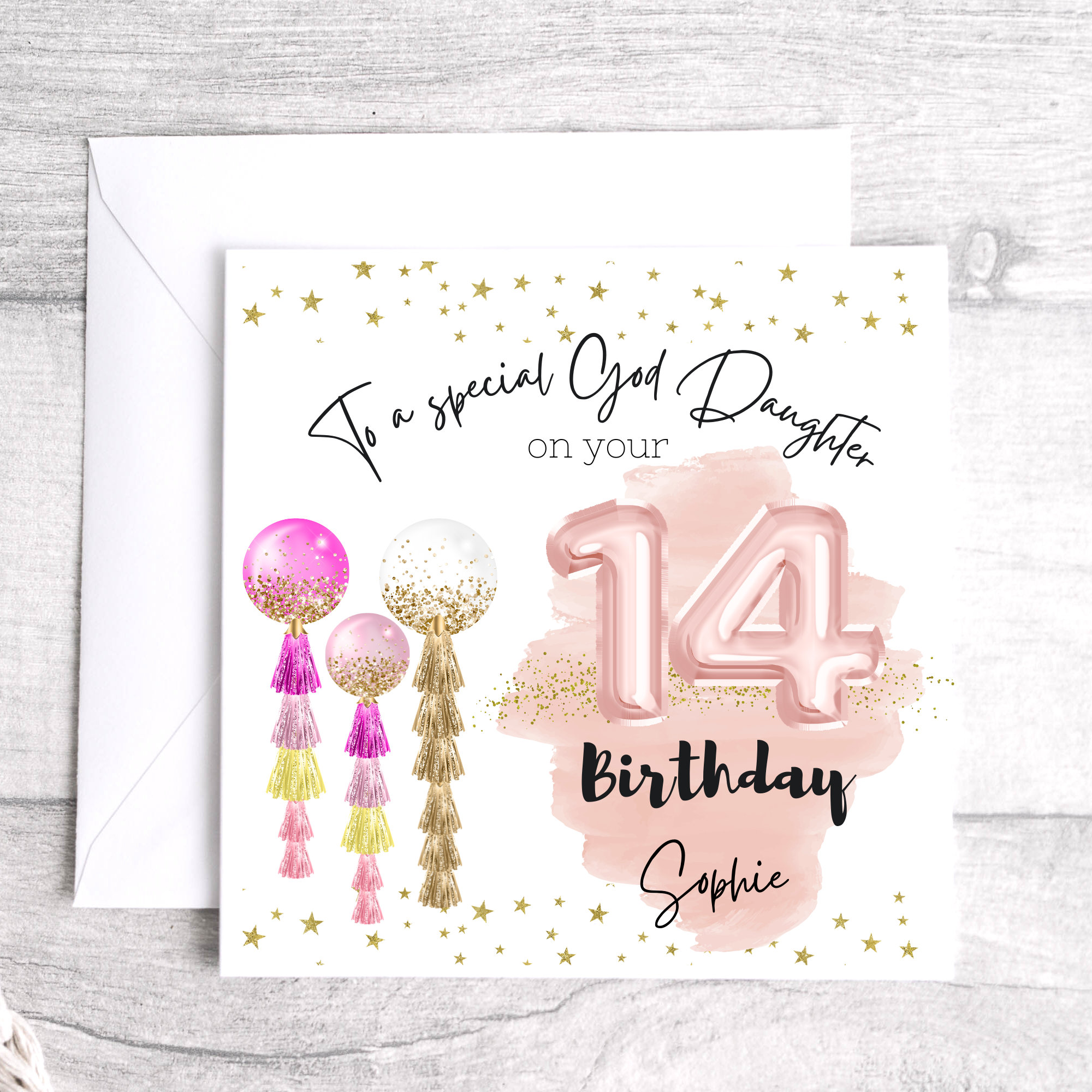 14th-birthday-card-personalised-14th-birthday-card-age-14-etsy